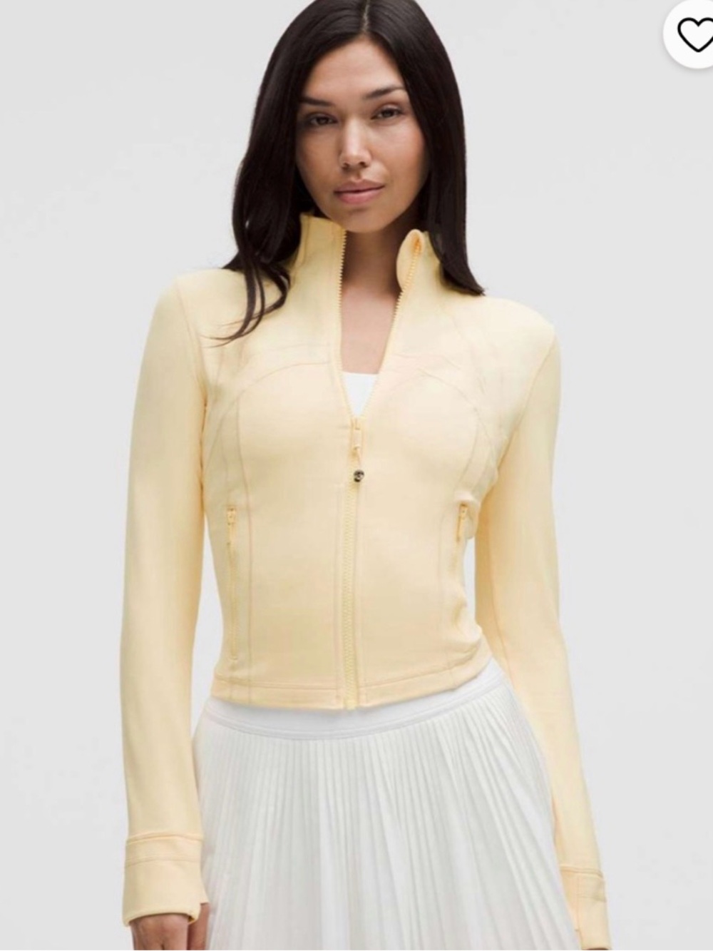 Lululemon Define Cropped Jacket Butter Cream
